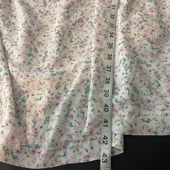 Ever New Curve Maxi Floral White Dress Puff Sleeve Cottagecore Grandma Prairie - Picture 7 of 7